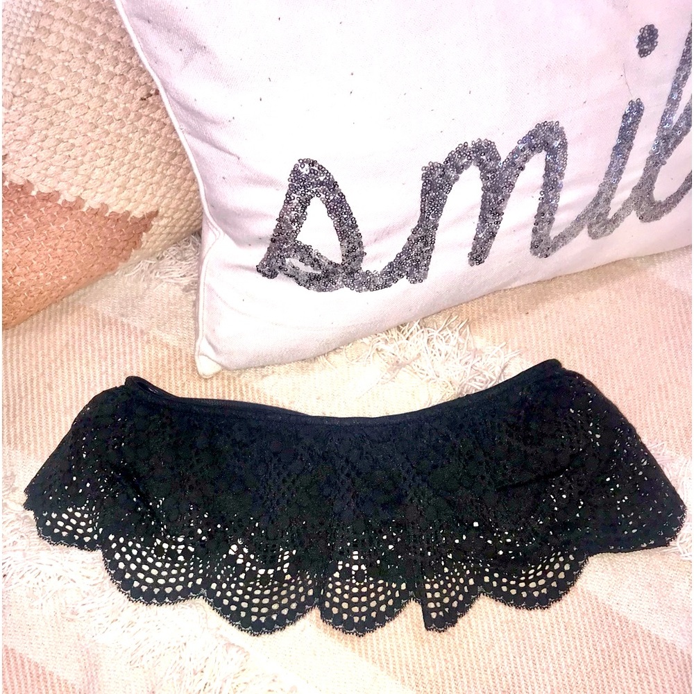 Victoria Secret 🖤 black lace bralette w/black shear-ish 2nd layer Size:S NWOT